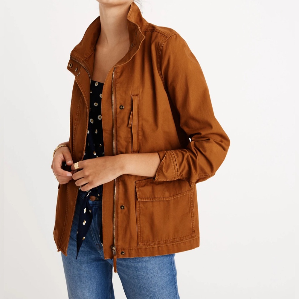 -Madewell Passage Military Style Rust Burnt Sienna Women’s Size Small